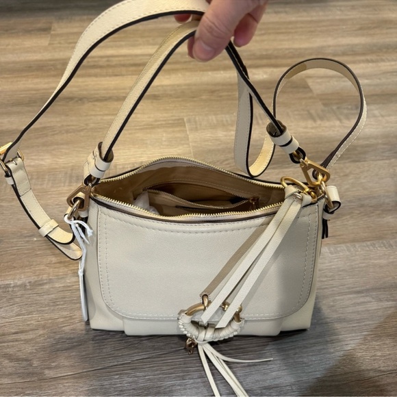 See By Chloe Joan Small Hobo Leather Handbag Cement Beige - Picture 12 of 16